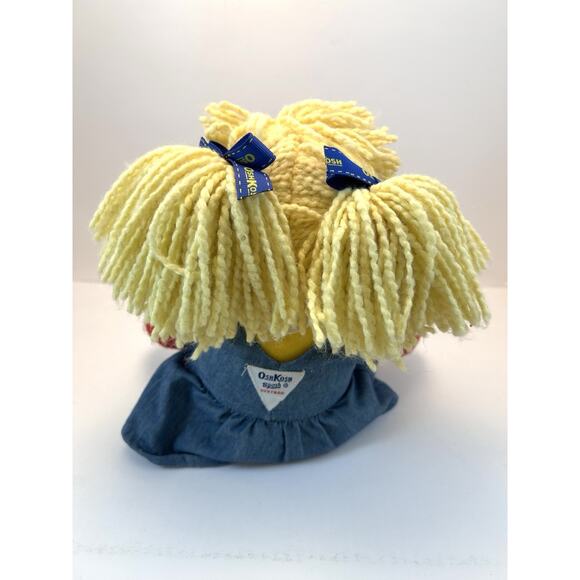 Oshkosh B'Gosh Girl Doll 13" Plush Denim Dress Shirt Blonde Stuffed Toy - Picture 7 of 7